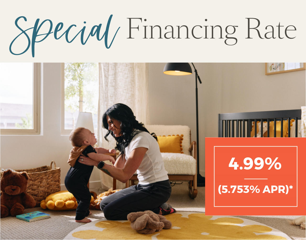 Special Financing Rate - 4.99%